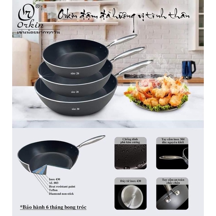 CHẢO KIM CƯƠNG TỪ ORKIN-THÁI LAN- hàng chính hãng