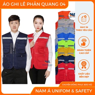 Áo ghi lê kỹ sư bảo hộ lao động Nam Á, loại cao cấp (có phản quang)