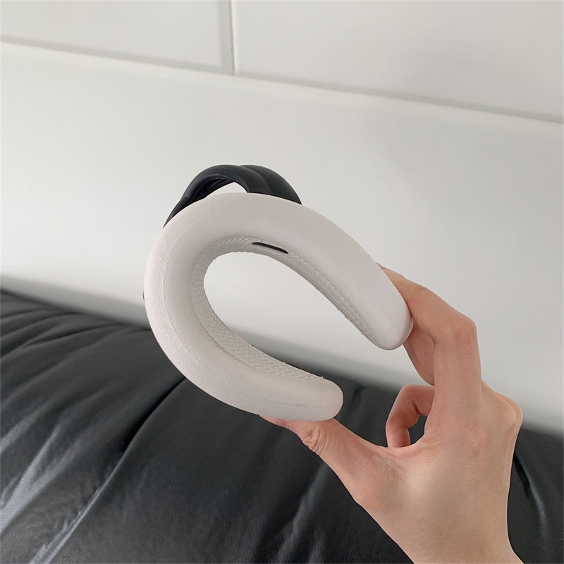 Oeggeo shop Dép Đế Lật Họa Tiết Lưới Chéo Bãi Biển Ngoài Trời Cho Nữ