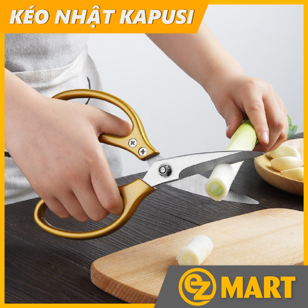 Kéo Nhật Kapusi Lưỡi Thép SK-5 Hàng Cao Cấp - Cắt Gà - Cắt Tỉa Cây Cảnh... EZMART