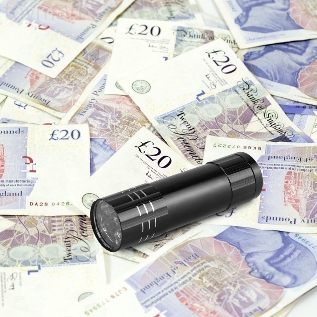 [Hàng mới về] Đèn pin UV 9 bóng Led sấy khô sơn móng tay nhanh chóng nhỏ gọn tiện lợi