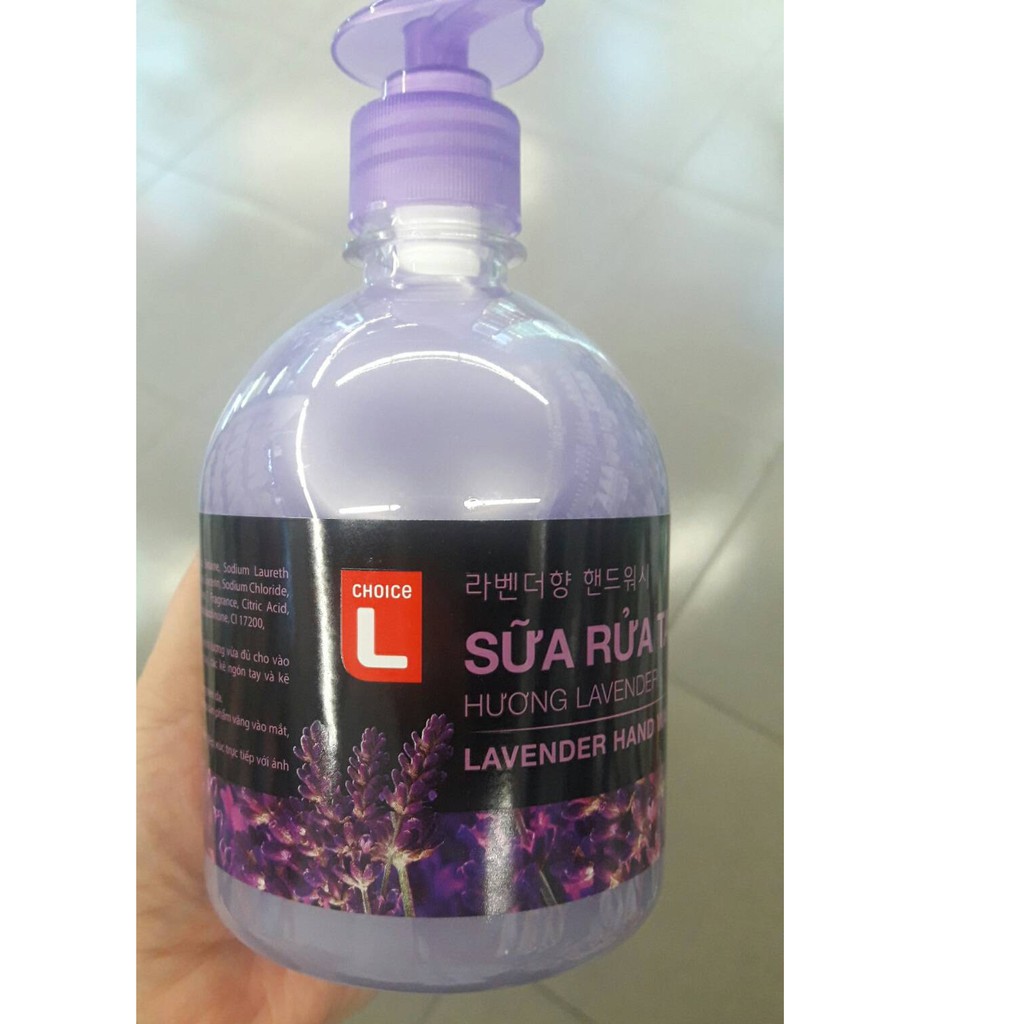  Chính hãng- Nước rửa tay Lotte Choice L hương Lavender 500ML