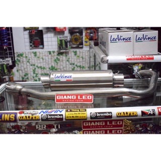 trọn bộ lon pô leovince và cổ inox 304 cho xe winner ex 150 satria sonic ..