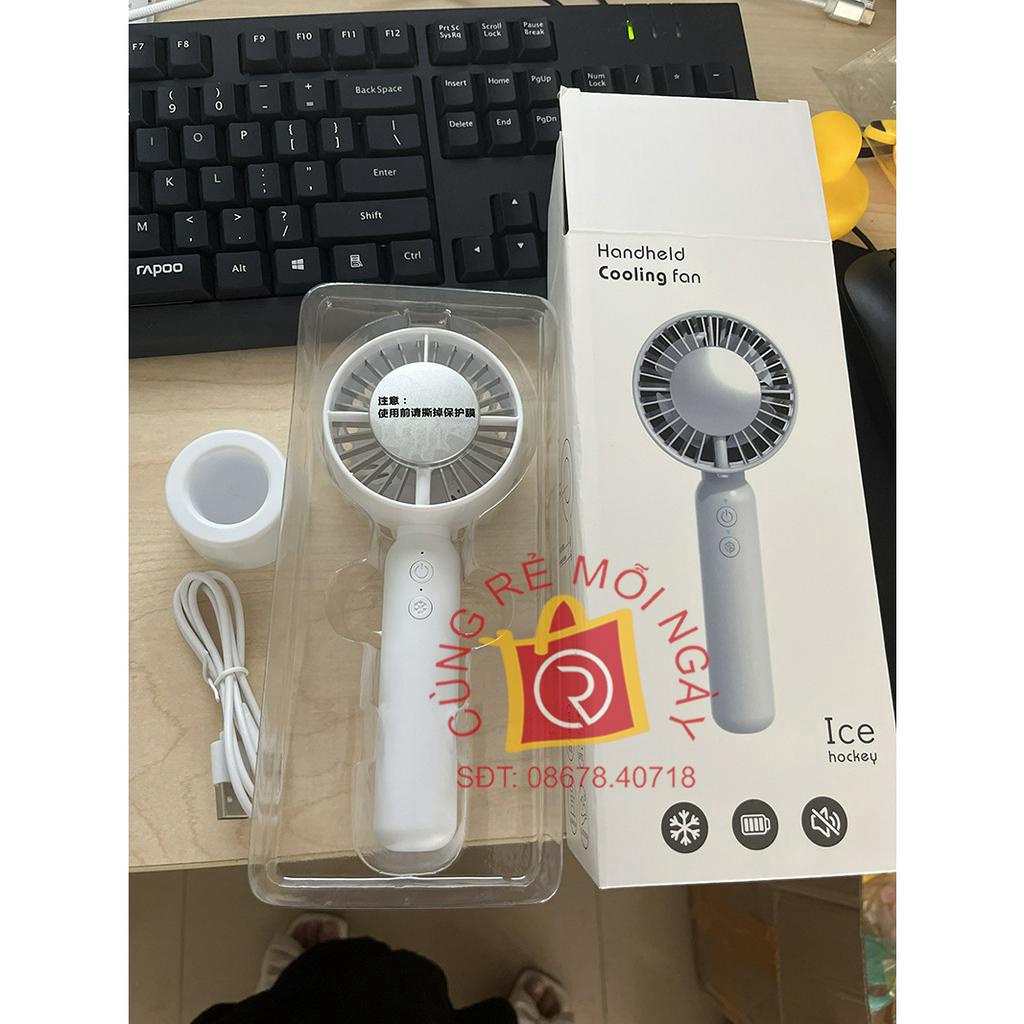 Quạt cầm tay tích hợp sò lạnh cực mát, động cơ không chổi than, pin trâu tiện lợi cầm theo mọi lúc mọi nơi giải nhiệt