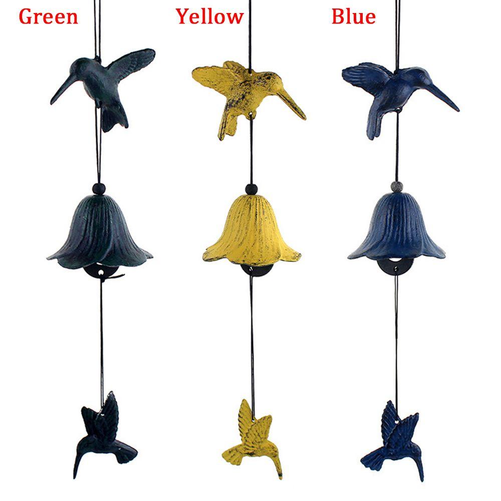 LONTIME Chuông Gió Hình Chim Ruồi Thủ Công Dùng Trang Trí Vườn Nhà