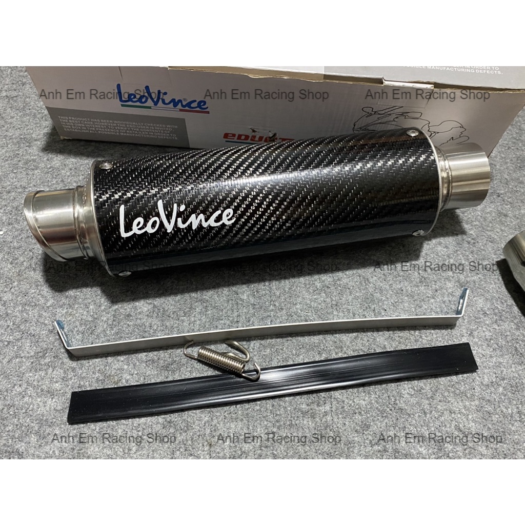 Lon Pô LEO Cacbon Cao Cấp Gắn Mọi dòng xe
