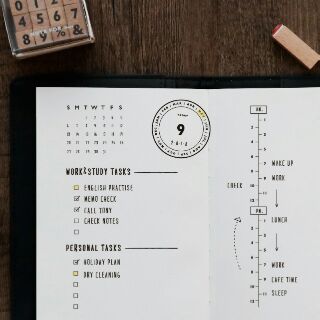 Con dấu gỗ in planner cho sổ kế hoạch