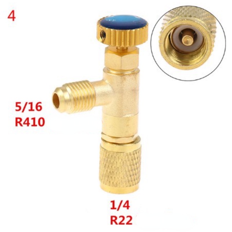 Van chống bỏng nạp gas điều hoà R410A R22 1 / 4 "5 / 16"