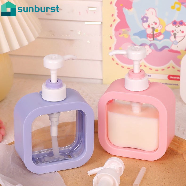 Bình Đựng Nước Rửa Tay Bằng Nhựa Dung Tích 500ML Có Thể Tháo Rời Kèm Hộp Đựng Tiện Dụng