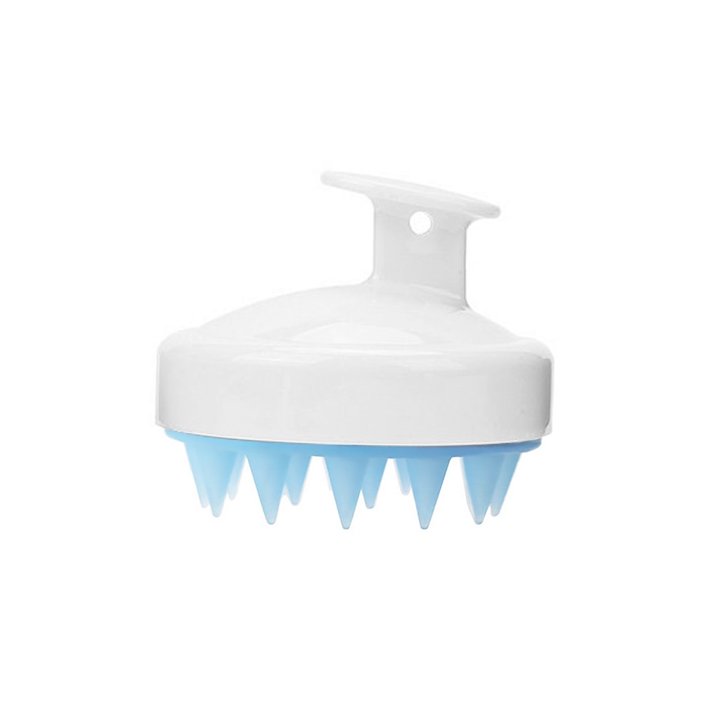 Bàn chải gội đầu massage hình tròn bằng silicone tiện lợi