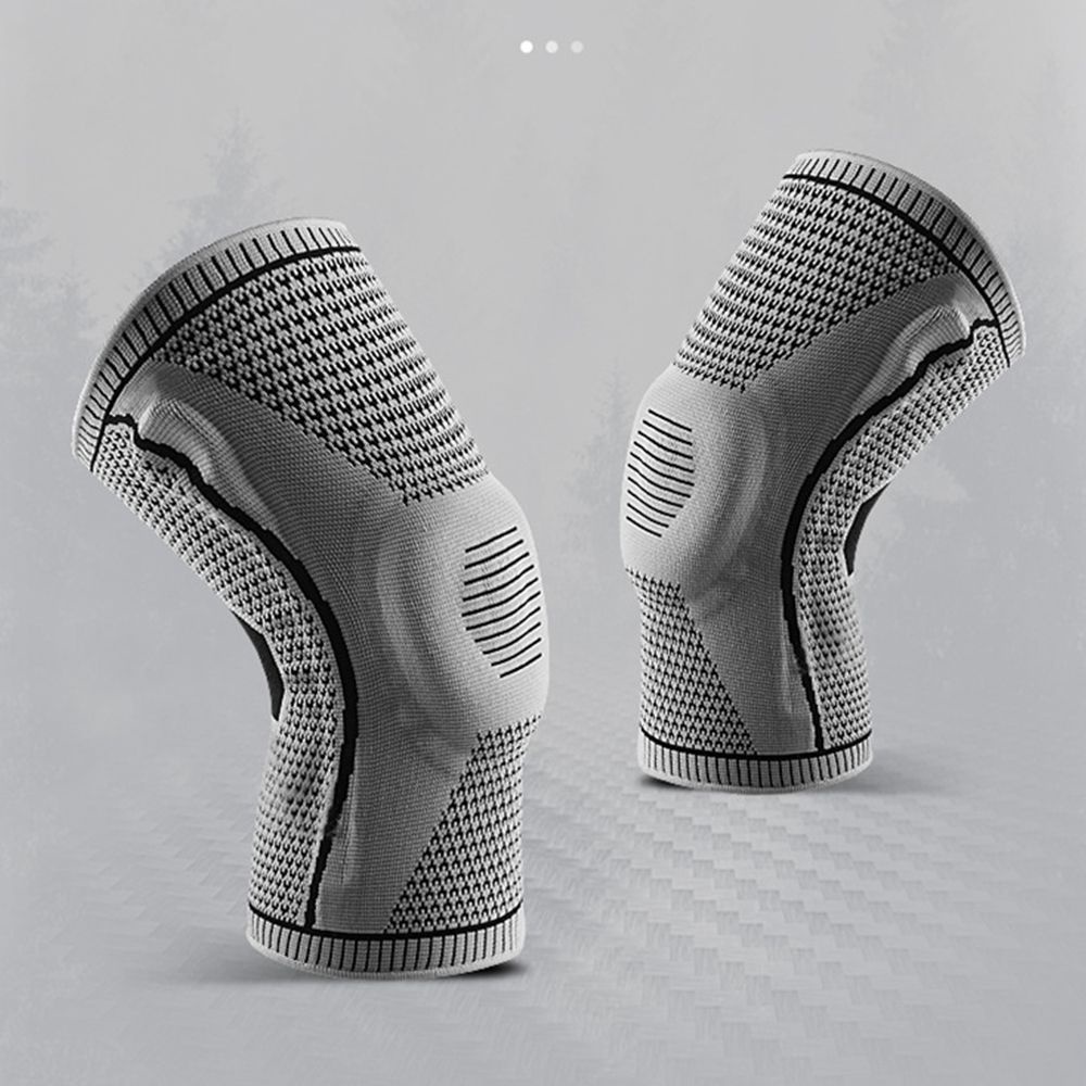 Đệm bảo vệ đầu gối bằng gel silicon hỗ trợ nén giảm đau khi chơi thể thao cho nam và nữ