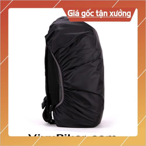 Áo mưa chống nước cho balo màu đen - xanh dạ - quang dung tích 30L