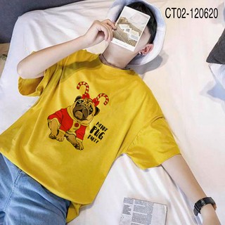 Áo Thun Chó Mặt Xệ Pug Dog Giáng Sinh Noel Merry Pug Party Christmas