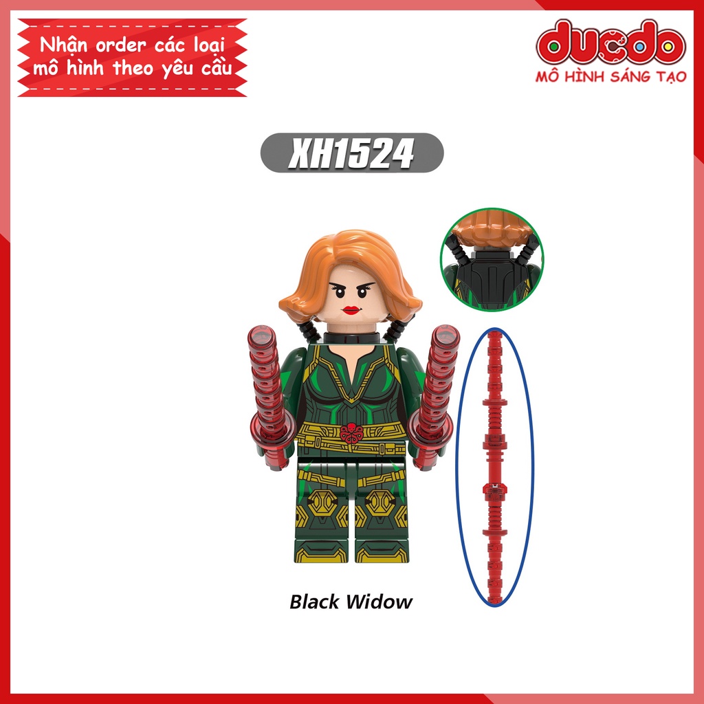 Minifigures các nhân vật trong Marvel Black Widow - Đồ chơi Lắp ghép Xếp hình Mini Mô hình Iron Man XINH X0289