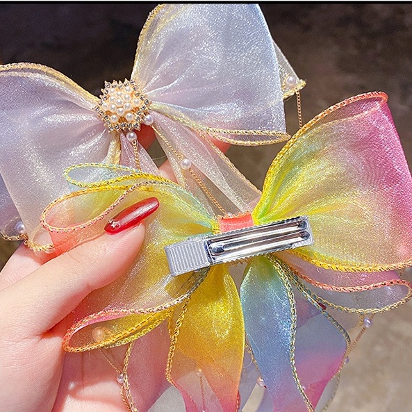 Kẹp Tóc Nơ Xinh Xắn Cho Bé Gái