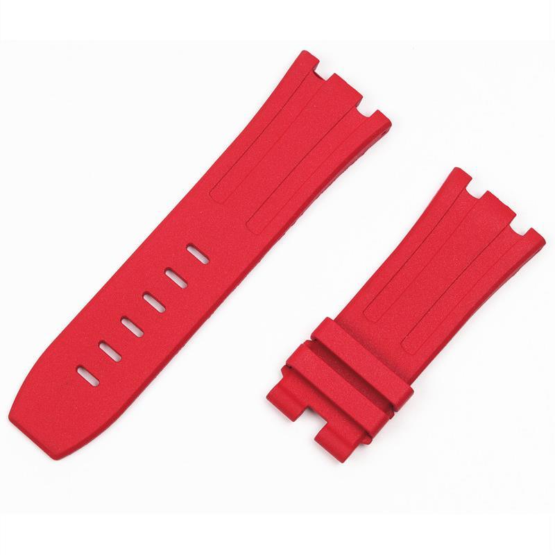 Dây Đeo Đồng Hồ Bằng Cao Su Silicone 28mm Chống Mài Mòn Có LOGO Cho Audemars and Piguet