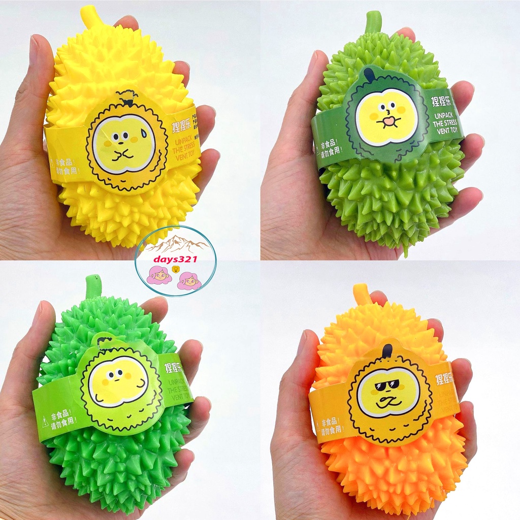 Squishy quả sầu riêng Mochi mềm mịn dễ thương chân thực giảm stress co dãn đàn hồi ngộ nghĩnh bóp giải tr