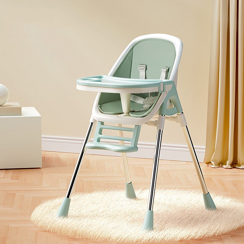 Ghế ăn cho em bé có thể gập lại di động giá rẻ gia đình bàn ghế đa chức năng trẻ sơ sinh học chỗ ngồi