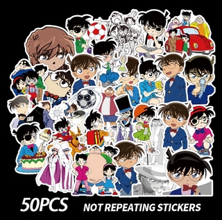 Set 50 sticker trang trí hình thám tử Conan