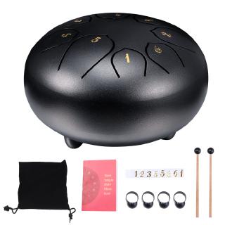 Bộ trống gõ bằng ngón tay hay dùi trống 6 inch bằng thép có kèm túi đựng