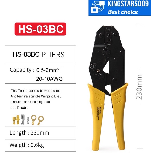 Kềm bấm cos 8inch HS-03BC