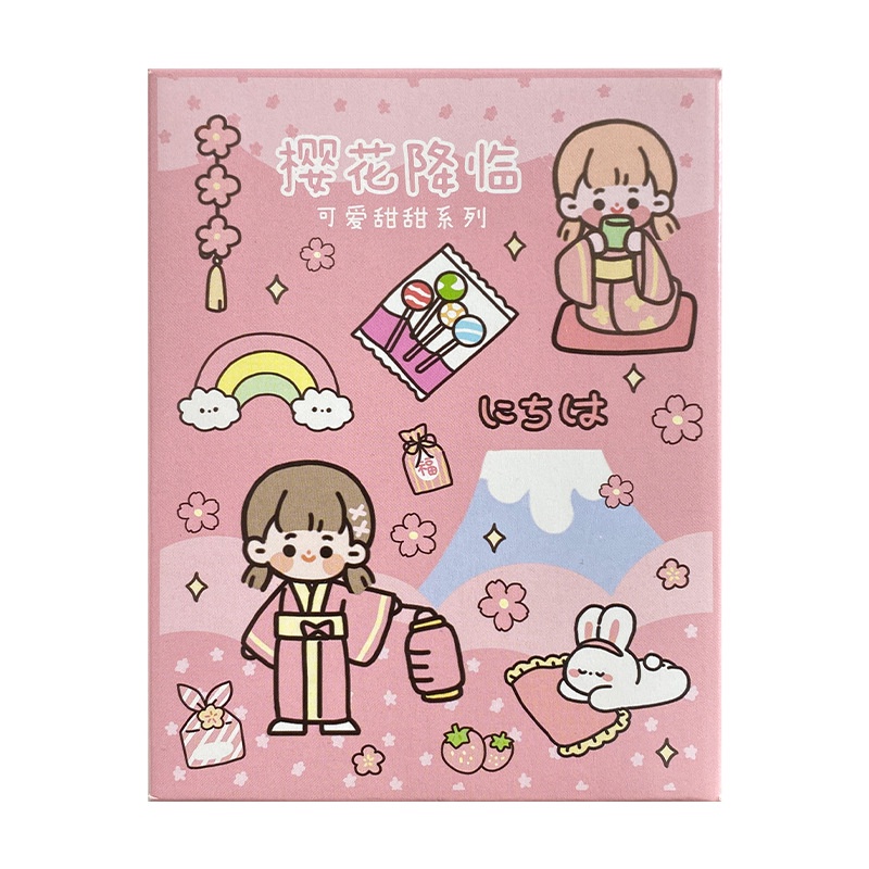 Hộp 50 Sticker Kawwai Dễ Thương Dùng Để Trang Trí Album Ảnh