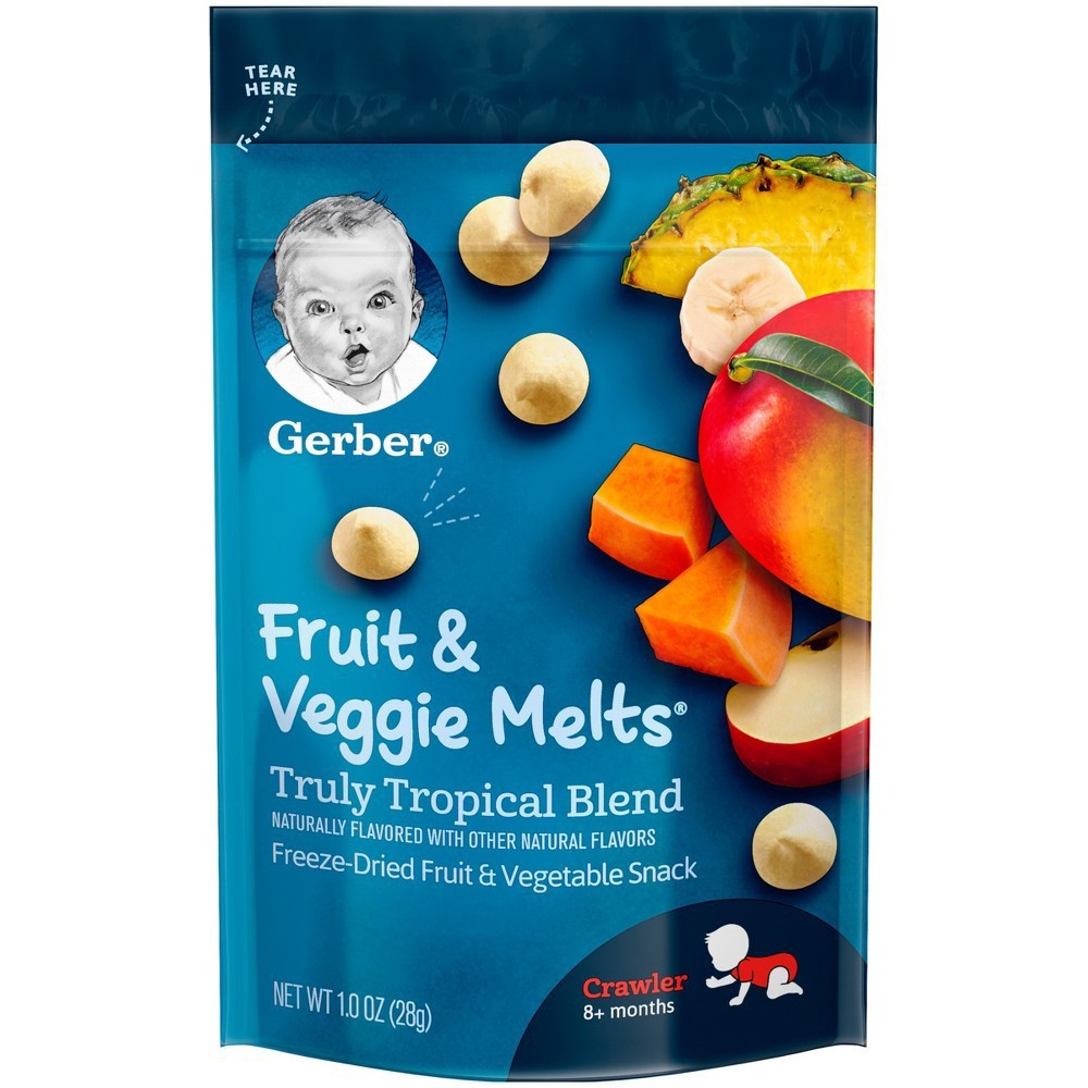 Trái Cây Sấy Khô Gerber vị Tropical gói 28g