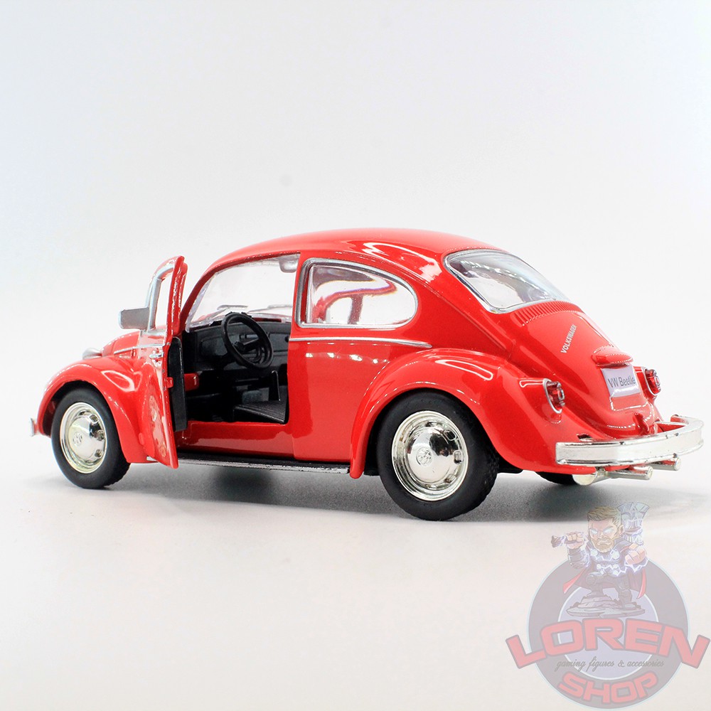 Mô hình ô tô kim loại tỷ lệ 1:36 Volkswagen Beetle 1967, xe hơi đồ chơi cổ chạy cót lorenshop