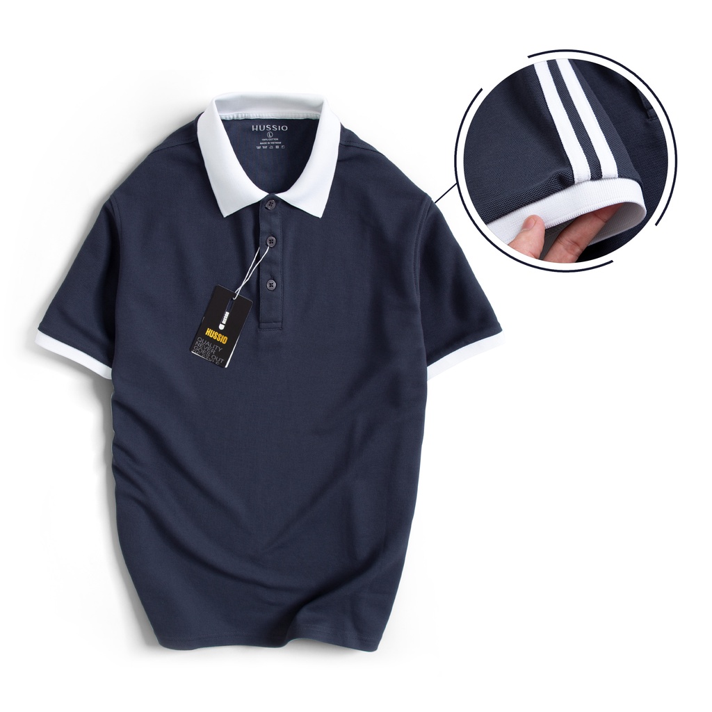Áo thun polo nam LIVUS vải Cotton Pique cao cấp, năng động, chuẩn form - HUSSIO