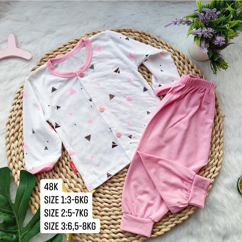 Bô dài minh đức cúc giữa cotton họa tiết