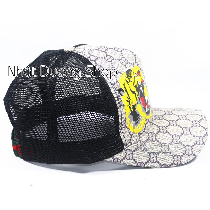 Nón kết lưới thêu họa tiết đầu con Hổ phong cách, cá tính pha chút bụi bặm thích hợp cho các bạn nam và nữ