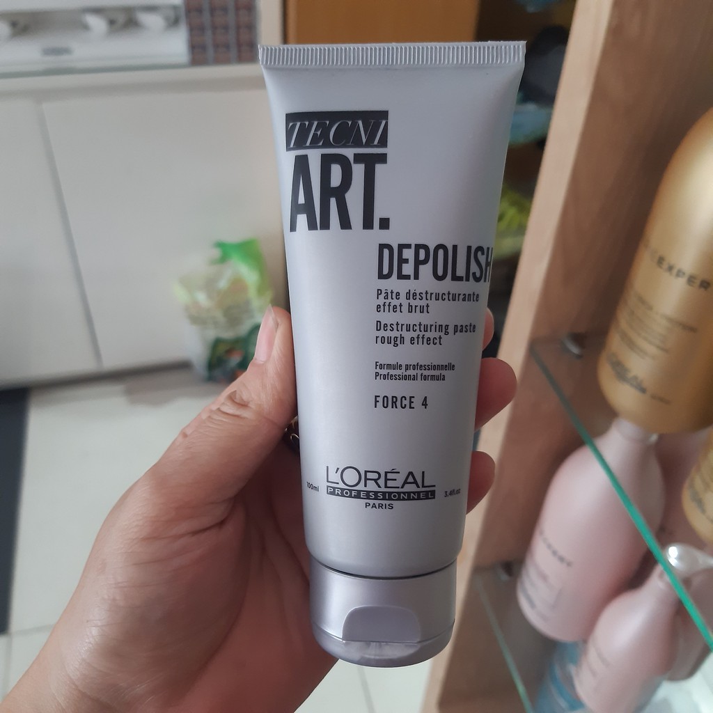 Sáp tạo kiểu giúp tóc phồng và lì L'oréal Tecni.Art Depolish Destructuring Paste 100ml, độ cứng 4