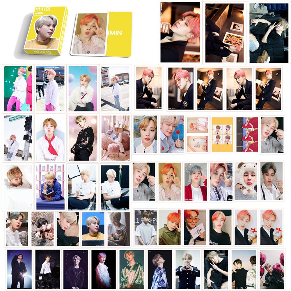 Hộp 54 Tấm Thẻ Ảnh Lomo In Hình Nhóm Nhạc Bts