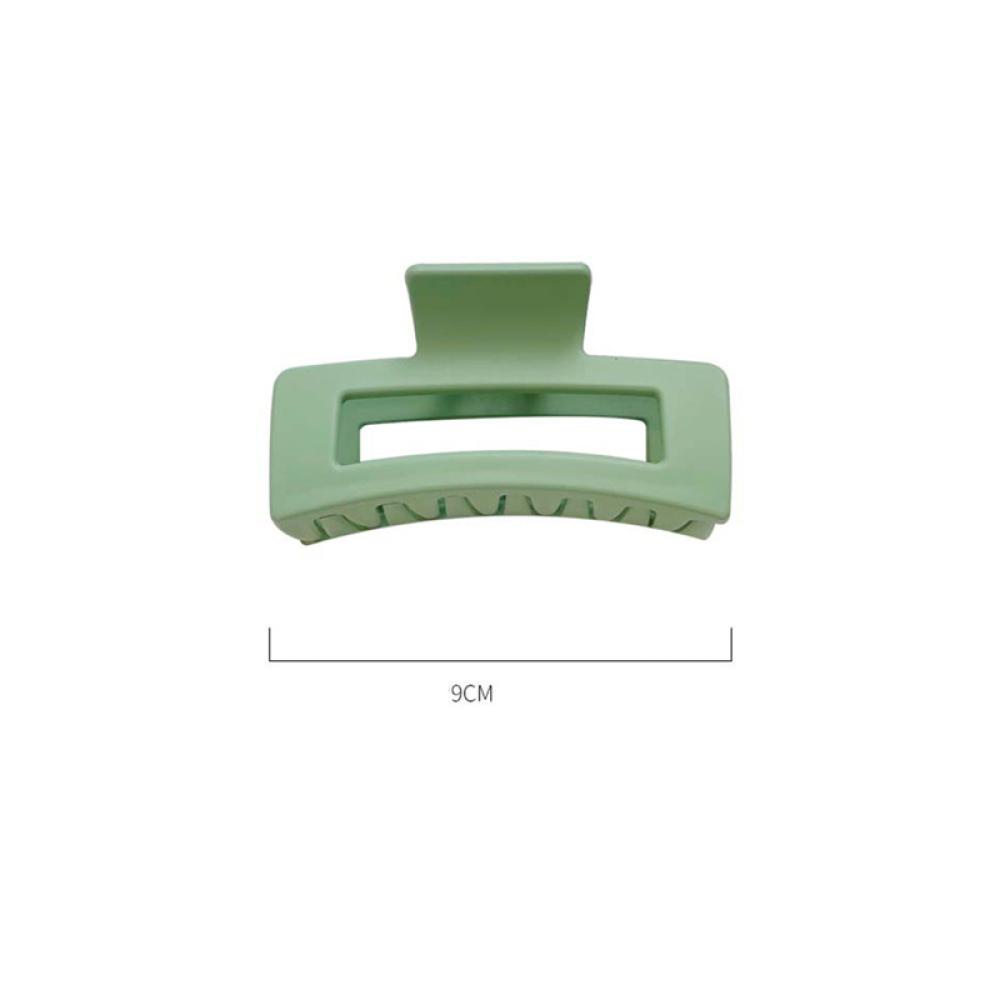 Kẹp Tóc Acrylic Màu Xanh Lá Đơn Giản Dễ Phối Đồ