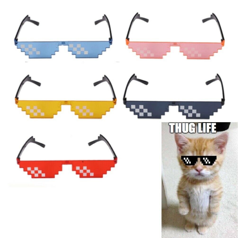Kính mát meme 8 bit thug life độc đáo chất lượng cao