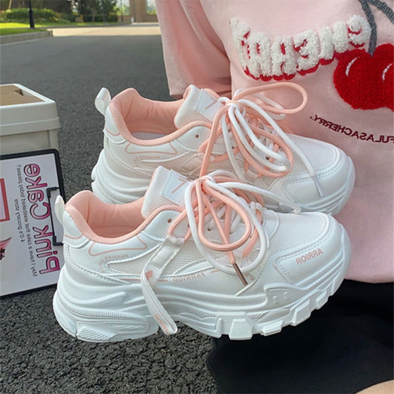 Giày sneaker RENBEN đế dày phối lưới thoáng khí thời trang mùa hè 2022 mới