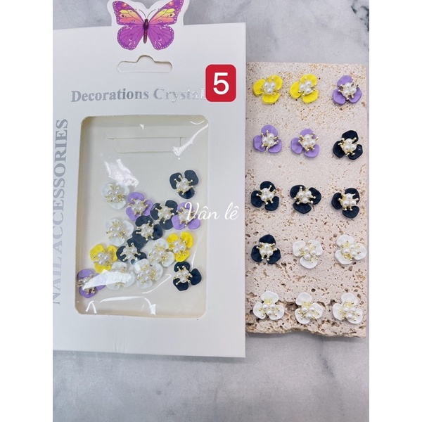 phụ kiện charm nail gắn móng tay nail