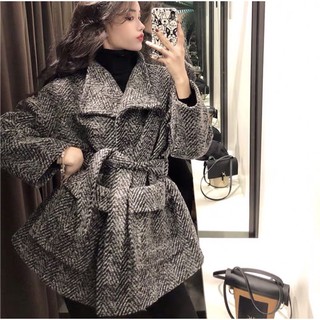♥️Áo Dạ Xương Cá 2 Lớp Dày Dặn Kèm Đai♥️ Áo Dạ Hàng Quảng Châu