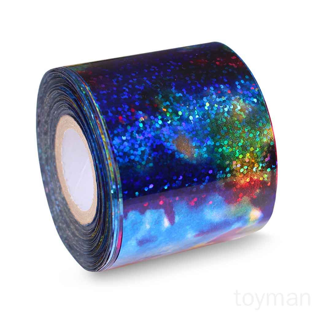 Cuộn Giấy Foil Hologram 1m Dán Móng Nghệ Thuật