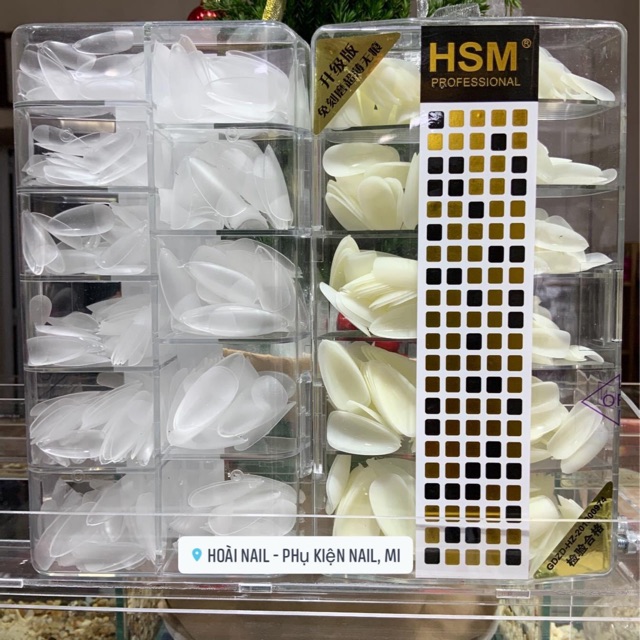 Móng úp HSM nhám các fom ( hộp 500m)