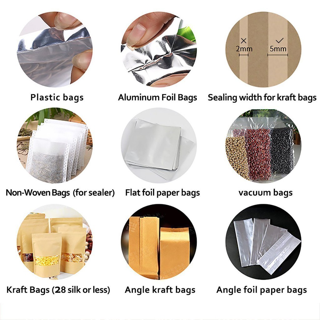 [300x5mm] Máy hàn miệng túi dập tay chuyên dụng PP/PE - Hàn túi nilon, túi zip, túi bạc, túi giấy tráng