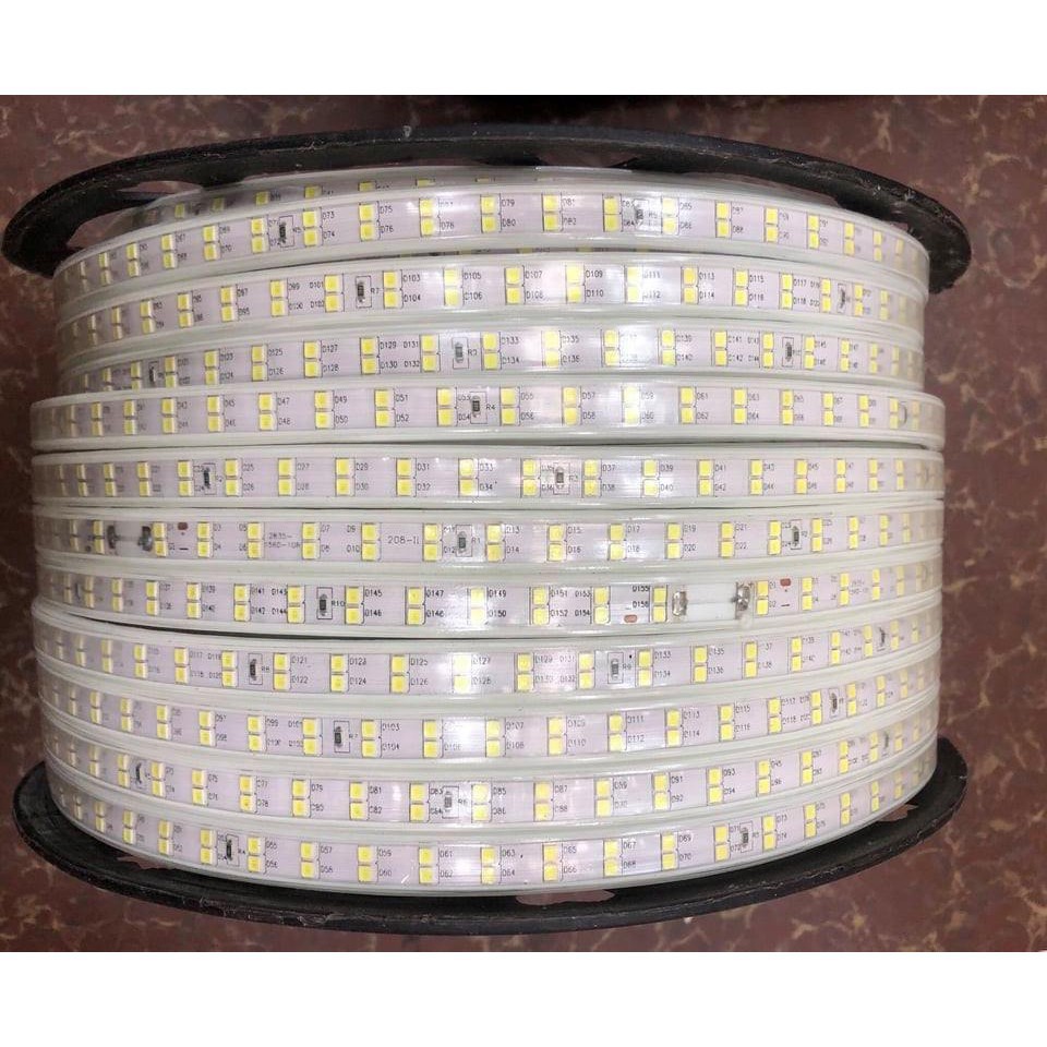 [GIÁ SẬP SÀN] Đèn LED dây đôi 2835 ánh sáng trắng siêu sáng trang trí cây, bán theo mét