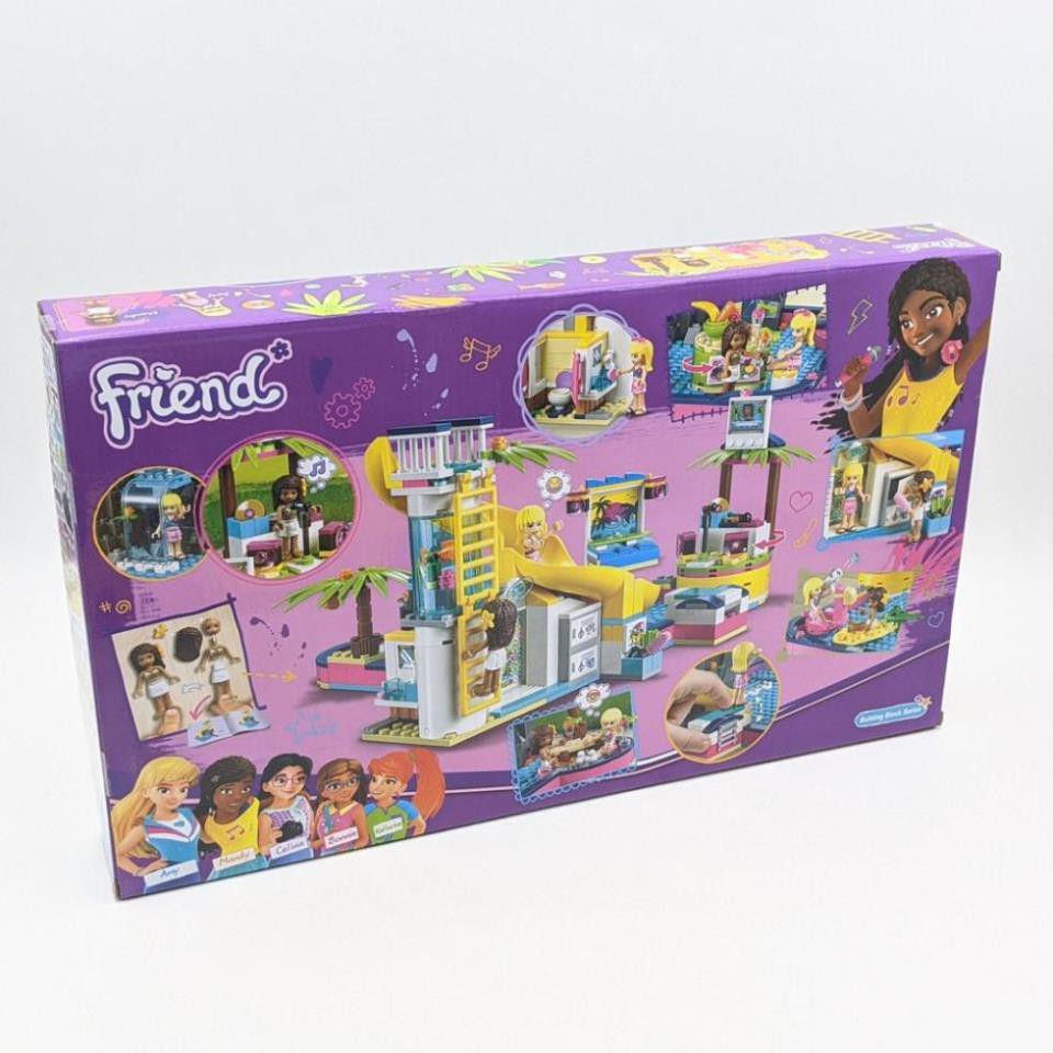 [Khai trương giảm giá] Bộ Lego FRIEND 472 Miếng- Lắp ráp khu vui chơi công viên nước