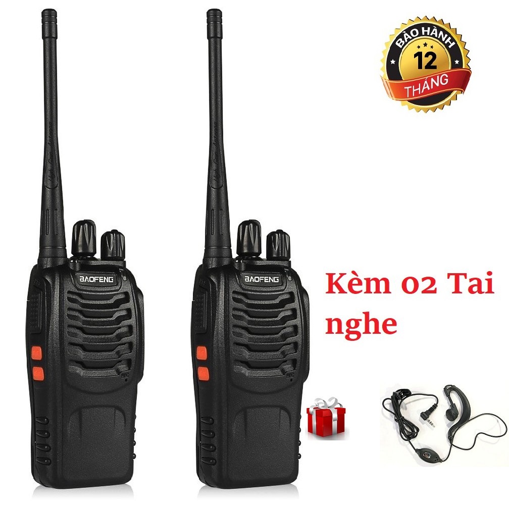 BỘ ĐÀM CHÍNH HÃNG BAOFENG BF888s 15 Kênh, Kết nối cực xa, tặng kèm tai nghe