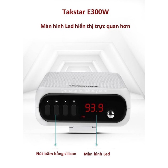Mic trợ giảng không dây Takstar E300W | Loa trợ giảng