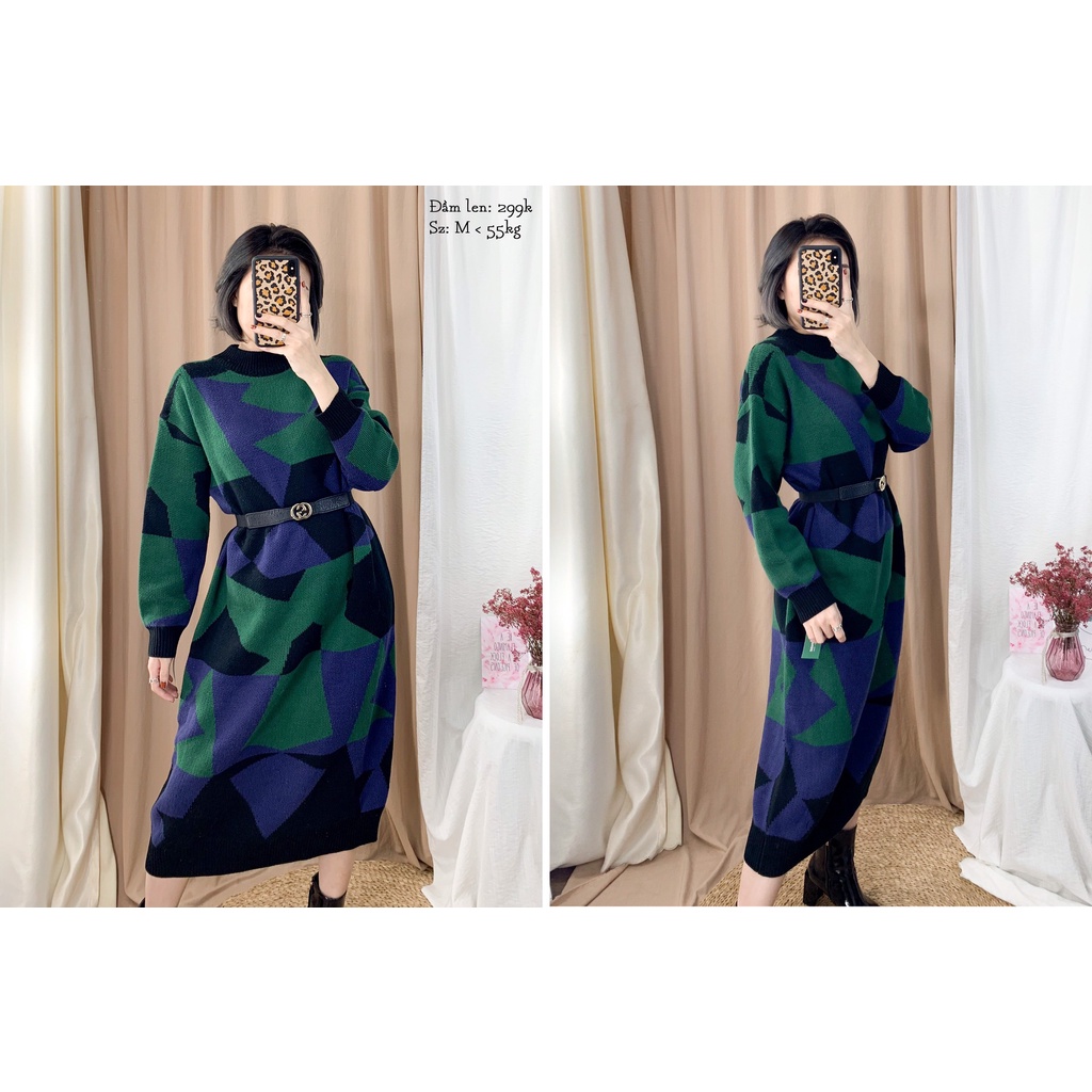 Đầm len thu - đông 2 hand