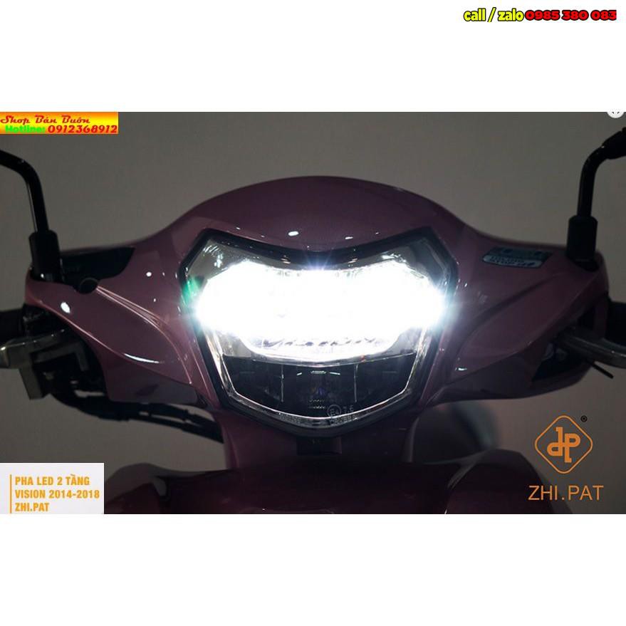 🚀 HỆ THỐNG ĐÈN PHA LED 2 TẦNG XE HONDA VISION 2014-2020 CHÍNH HÃNG ZHIPAT 🚀