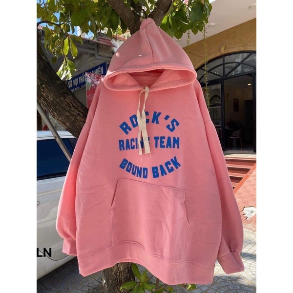 Áo hoodie nỉ cotton ROCK LN12