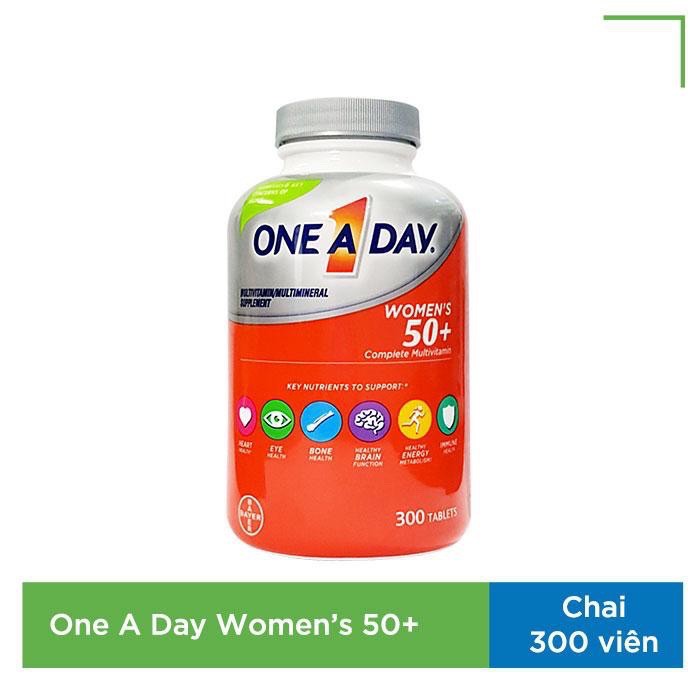 Viên ONE A DAY WOMEN'S 50+ chai 300 viên Date 2023