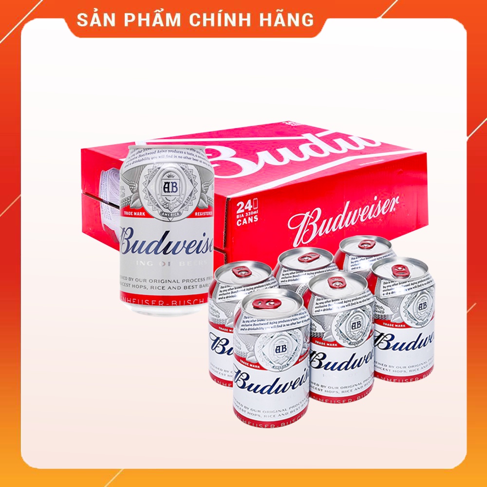 Bia Budweiser Thùng 24 lon 330ml